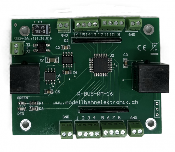 16fach Rückmelde Decoder für ROCO R-BUS